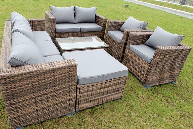 Garden Furniture Colours 8-seater rattan garden furniture set - 3 colours! Garden Furniture Colours 8-seater rattan garden furniture set - 3 colours!