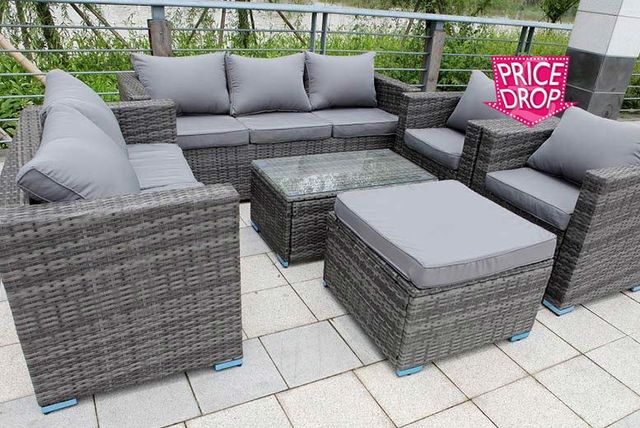 black rattan garden furniture 8 seater 8 seater rattan garden furniture set 3 colours - Garden Furniture 8 Seater black rattan garden furniture 8 seater 8 seater rattan garden furniture set 3 colours - Garden Furniture 8 Seater