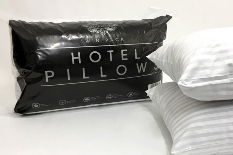 €15.99 instead of €56.64 (from Direct Warehouse Limited) for a pack of four hotel-quality striped pillows, or €29.99 for a pack of eight - save up to 72%