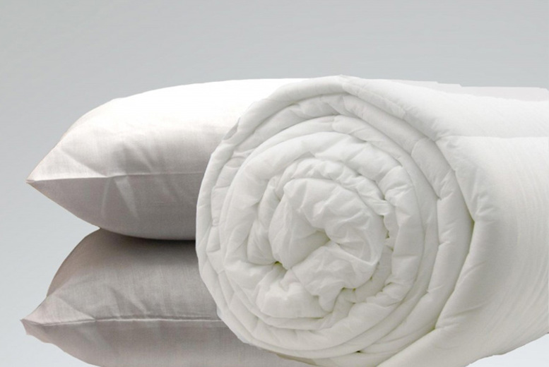 €27.99 instead of €79.58 (from Direct Warehouse Limited) for a single 16.5 tog duvet with 4 pillows, or €30.99 for a double duvet, or €32.99 for a king duvet, or €34.99 for a super king duvet – save up to 65%