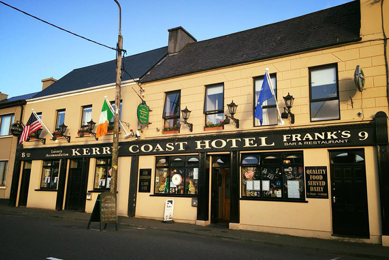 €55 (at Kerry Coast Hotel, Cahersiveen) for an overnight Ring of Kerry stay for two with breakfast and late checkout, €95 for two nights, €135 for three nights or from €79 to include dinner with wine - save up to 48%