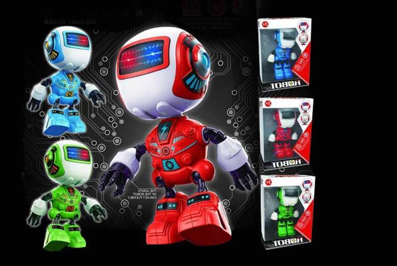 €12.99 instead of €40.40 (from Hirix) for a flashing electric robot toy - choose from three colours and save 68%