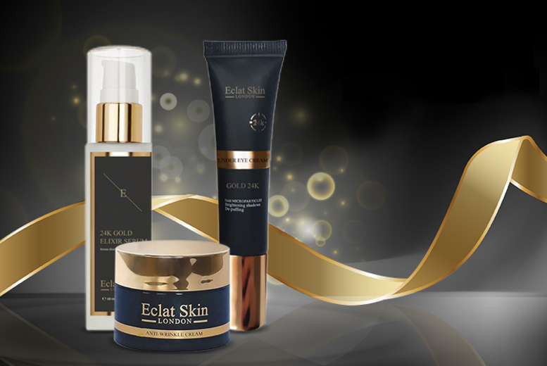 €32 instead of €149.69 (from Eclat Skin) for a 24K Gold* skincare gift set - save 79%