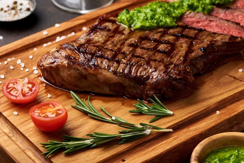 €29 instead of up to €56.80 for a 10oz Sirloin steak meal for two with a glass of beer or wine each at Harry’s On The Green, Dublin - save up to 49%