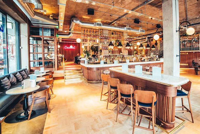 £19 instead of £42.40 for a two-course Sunday lunch for two people with a glass of wine each, or £37 for four people at Central Oven & Shaker, Newcastle city centre - save up to 55%