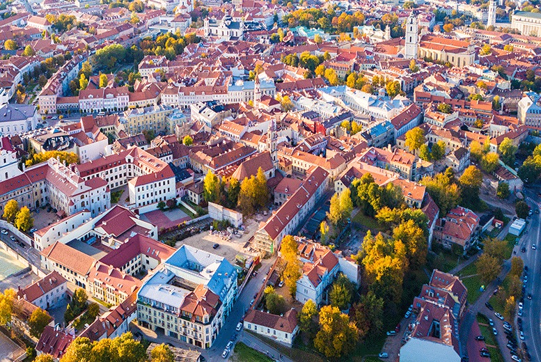 From €129pp (from Bargain Late Holidays) for a two-night Vilnius city break including breakfast and flights, or from €179pp for three nights