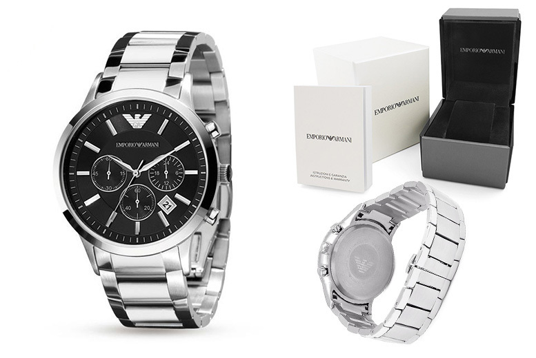 €129 instead of €337 (from Hip Watches) for an Armani men's watch - choose from two designs and save 62%
