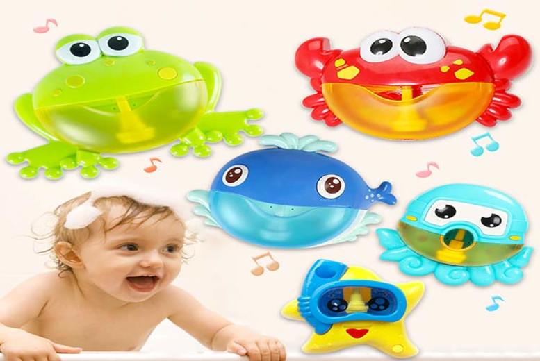 €15.99 instead of €32.29 (from Lit n Fleek) for a kids animal bubble bath toy with music - choose from four animals and save 50%