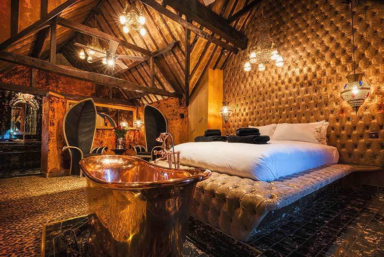 From £275 for a 5* Crazy Bear overnight stay at Beaconsfield or Stadhampton for two with a glass of Extra Age Brut or Rosé Brut Champagne on arrival, a bottle of Tsarine by Adriana Champagne in your room, dinner and continental breakfast - save up to 38%