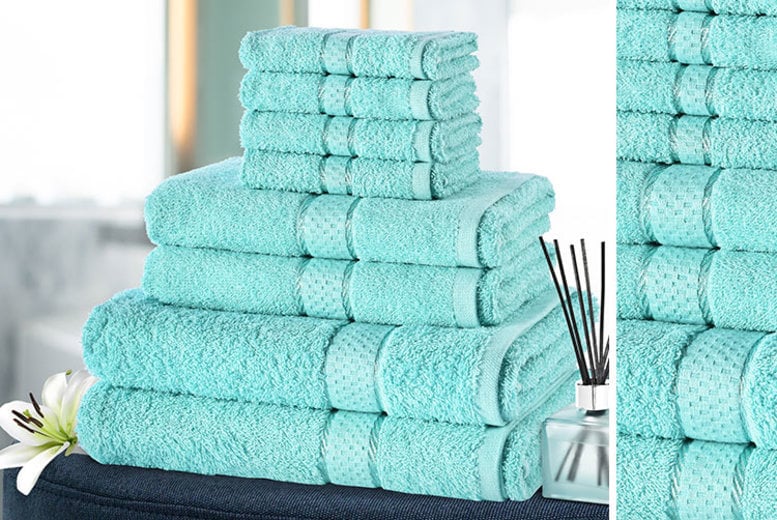 €14.99 instead of €44.88 (from Fusion Online) for an eight-piece towel bale set - choose from 10 colours and save 67%