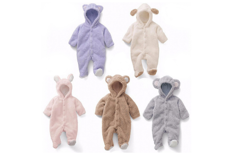 £9.99 instead of £29.99 (from Hey4Beauty) for a soft plush cotton romper with cute animal ears – chose from ages 3-12 months and save 67%
