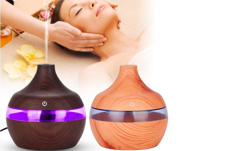 Light Brown//EU Details about / 12W Ultrasonic LED Lamp Timer Air Humidifier Aroma Diffuser