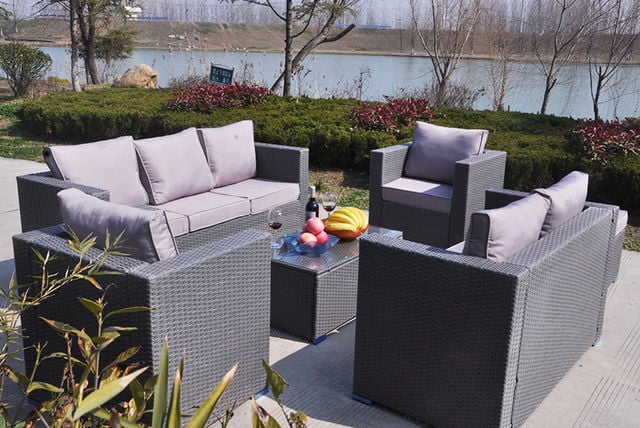 Garden Furniture 8 Seater 8-seater rattan garden furniture set - 2 colours! Garden Furniture 8 Seater 8-seater rattan garden furniture set - 2 colours!