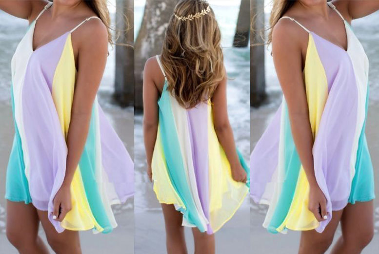 €11 instead of €24.73 (from Anarchy) for a floaty rainbow beach dress - save 56%
