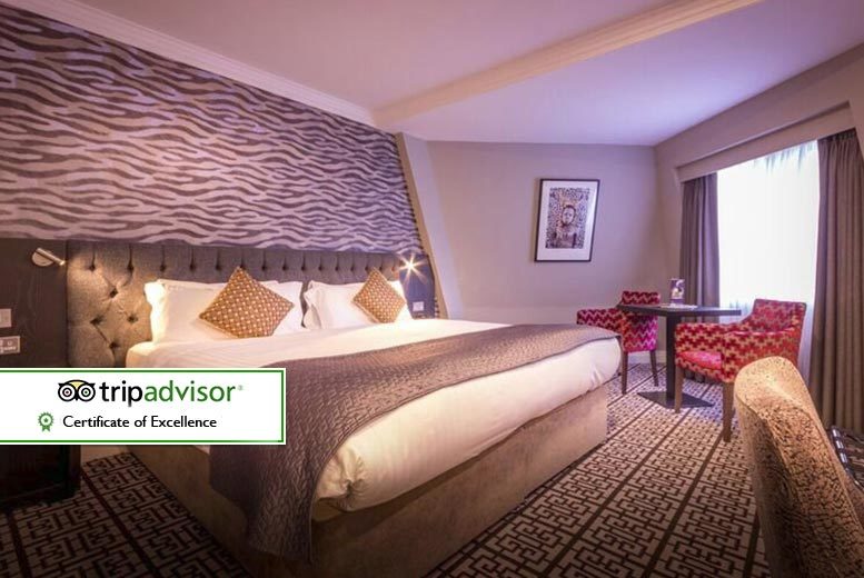 €139 instead of up to €182.95 for a luxury overnight stay for two with breakfast and Prosecco and choice of afternoon tea or €30 dining credit to share at the 4* Talbot Hotel Stillorgan - save up to 24%