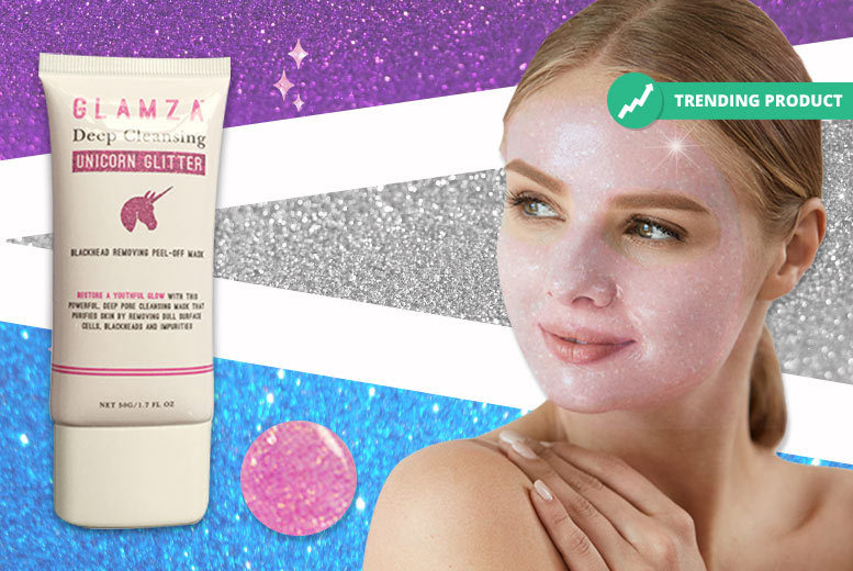 €5.99 instead of €18.54 (from Forever Cosmetics) for a unicorn glitter peel-off blackhead mask - save 68%