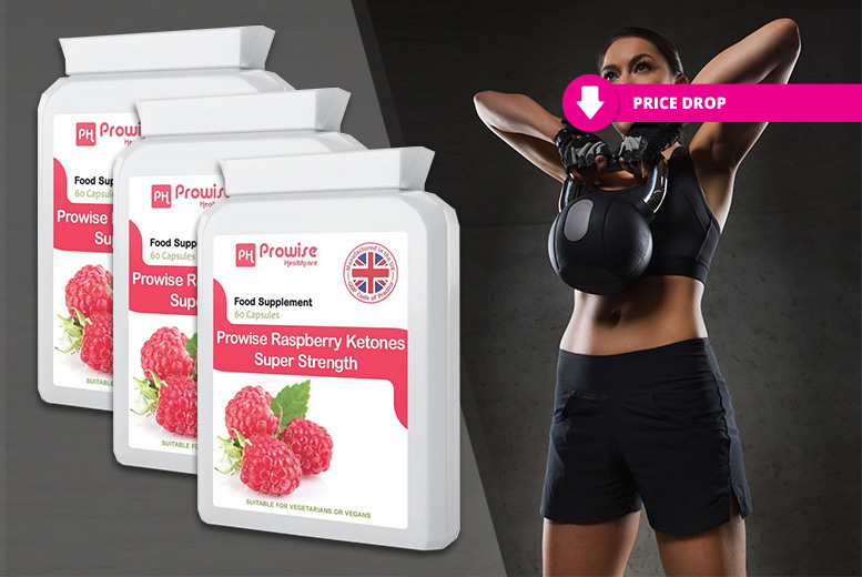 £5.99 instead of £26.99 for a one month supply of prowise 'super-strength' raspberry ketones from Prowise Healthcare Ltd - save 70%