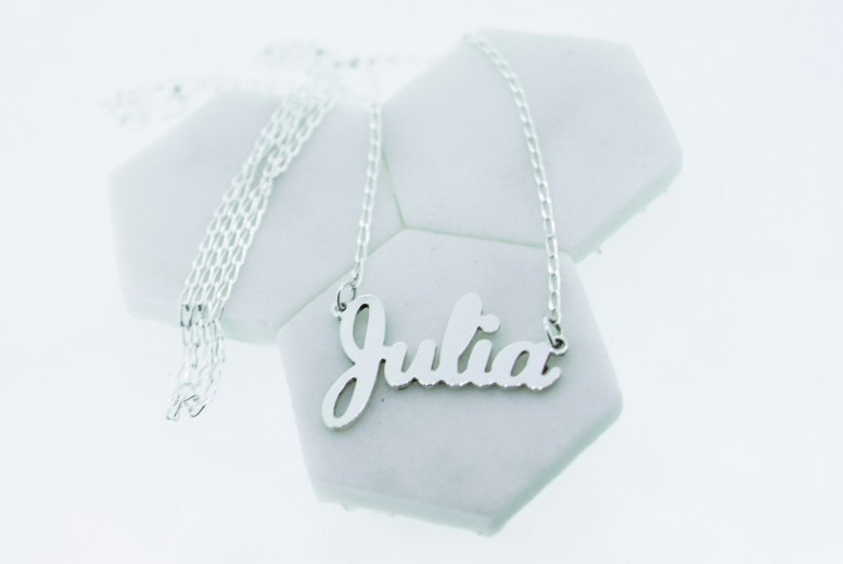 €14 instead of €45.54 (Personalised Gifts Market) for a sterling silver personalised name necklace - save 69%