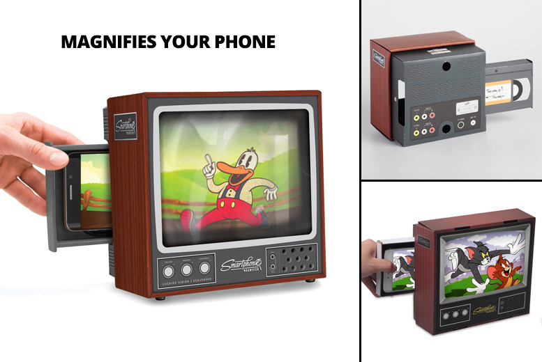 €9.99 instead of €34.34 (from Buy Something) for a retro TV-style phone screen magnifier - save 71%