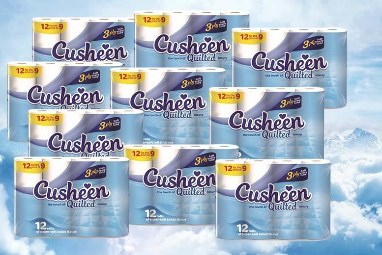 From £14 for 60 or 120 Cusheen quilted toilet rolls from Global Merchant Support - save up to 61%