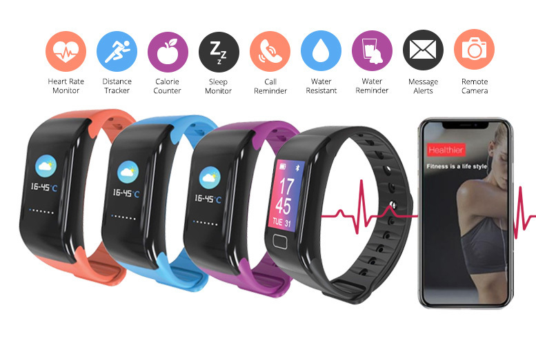 €24 instead of €113.73 (from Ugoagogo) for a 19-in-1 Bluetooth fitness tracker - choose from four colours and save 79%