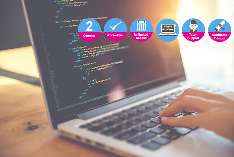 £19 instead of £598 (from New Skills Academy) for online beginners coding and web development courses - take on a combined certificate course and save 97%