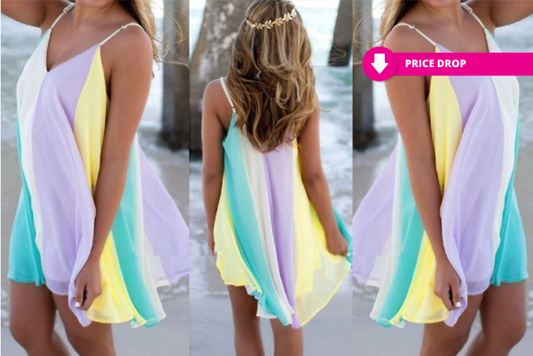 €9 instead of €37.62 (from Anarchy) for a rainbow beach dress - save 75%