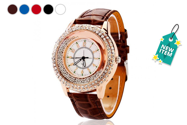 €6.99 instead of €34.33 (from Yepko) for a rose gold ‘quicksand’ watch - save 80%