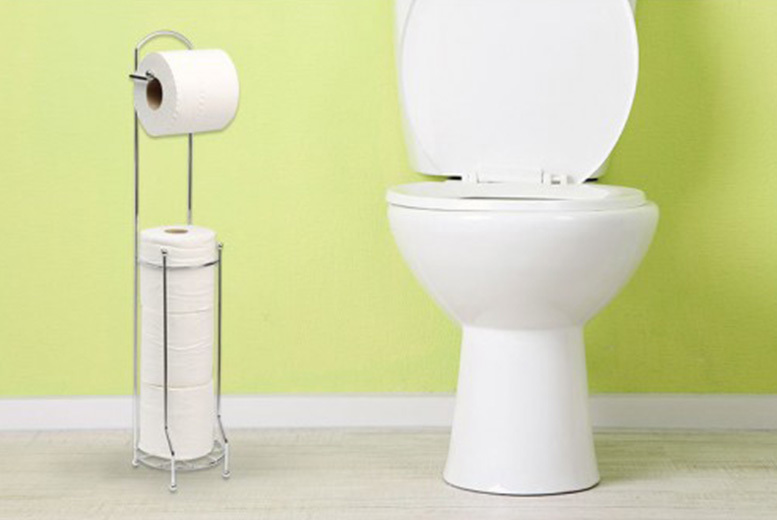 €9.99 instead of €37.34 (from Home Empire) for a freestanding chrome-plated toilet roll holder - save 73%