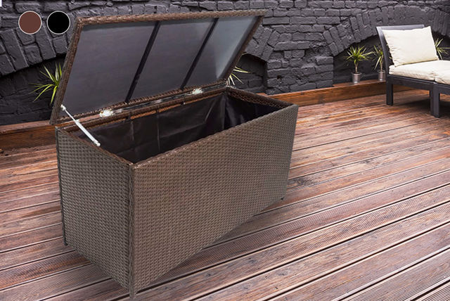 Garden Storage Box Ping Livingsocial 89 Instead Of 199 99 From Vida Xl For A Rattan Garden Storage Chest Save 60
