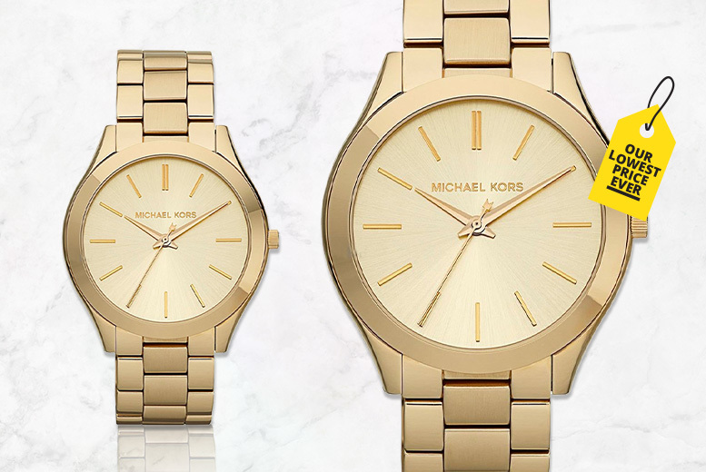 €105 instead of €222.04 (from Mimo Deals) for a ladies Michael Kors MK3179 champagne dial watch - save 53%