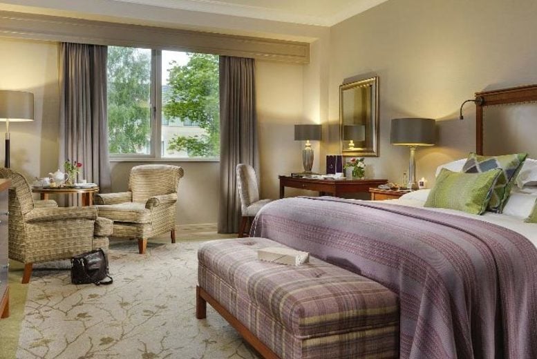 €165 (at Druids Glen Hotel & Golf Resort) for a luxury 5* overnight stay for two people including breakfast, bottle of Prosecco, leisure access, resort credit and late checkout, or €309 for two nights - save up to 20%