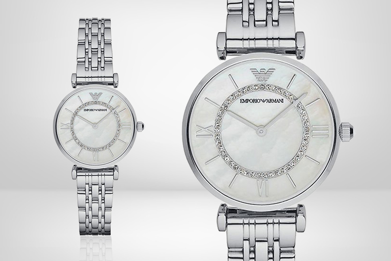 €119 instead of €348.56 (from Mimo Deals) for a ladies Emporio Armani AR1908 silver-tone watch - save 66%