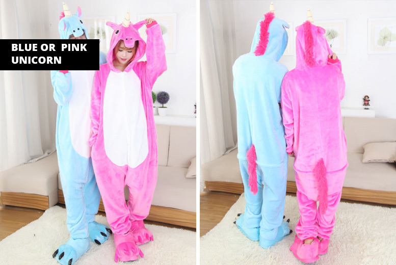 €14.99 instead of €33.92 (from Blu Fish) for a magical unicorn onesie – choose from five colours and save 56%