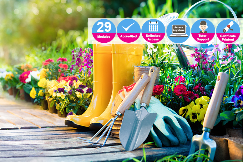 €16 (from New Skills Academy) for an online garden design and maintenance diploma course