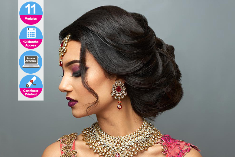 €49 instead of €401.41 (from e-Courses4You Direct) for an Asian bridal hair course - save 88%