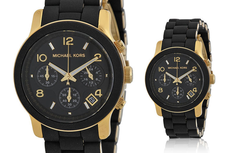 €109 instead of €283.20 (from Cheap Designer Watches) for a Michael Kors MK5191 black runway watch - save 62%