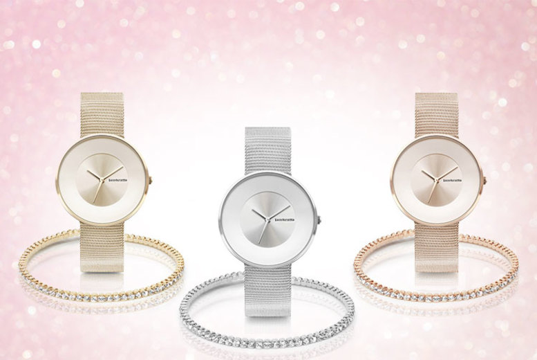 From £21 instead of £101.50 (from Lambretta Watches) for a Lambretta Cielo watch and crystal bangle set –save up to 79%